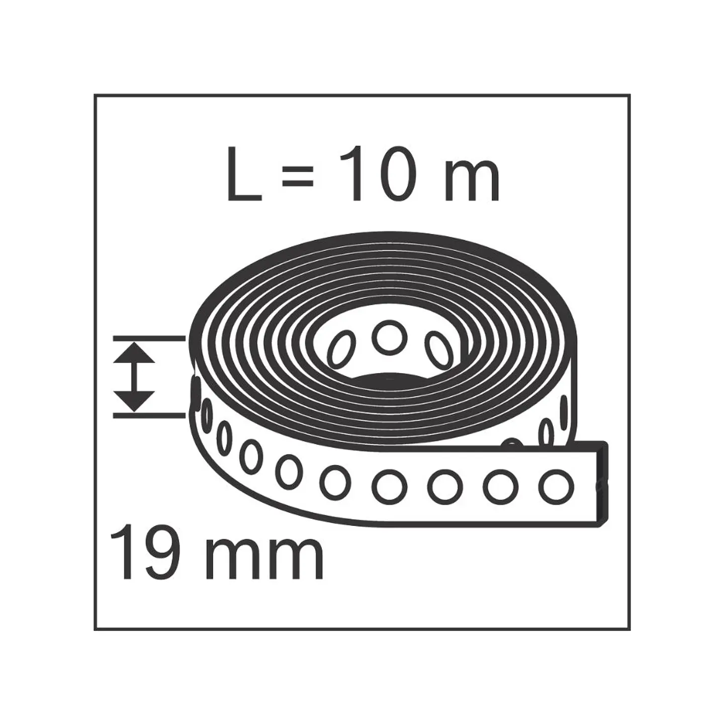 Fita perfurada 10 metros 19mm PRO FMS-19 Metal Strap BOSCH  5