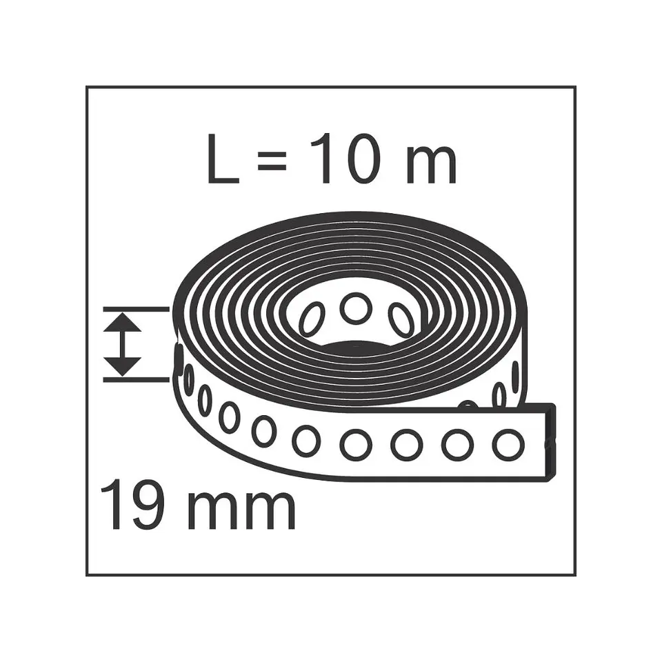 Fita perfurada 10 metros 19mm PRO FMS-19 Metal Strap BOSCH  5