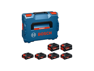 Pack de Bateria EXPERT 4xEXBA18V-40 + 2xEXBA18V-80 + Mala L-BOXX 136 BOSCH