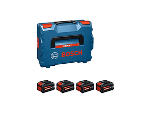 Pack de 4 Baterias EXPERT EXBA18V-55 + Mala L-BOXX 136 BOSCH