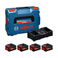 Pack de 4 Baterias EXPERT (2x EXBA18V-55 + 2x EXBA18V-80) + Carregador EXAL18V2-320 BOSCH - thumbnail 1