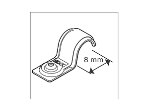 Abraçadeira de cabo único PRO EMS Metal 8 mm BOSCH 
