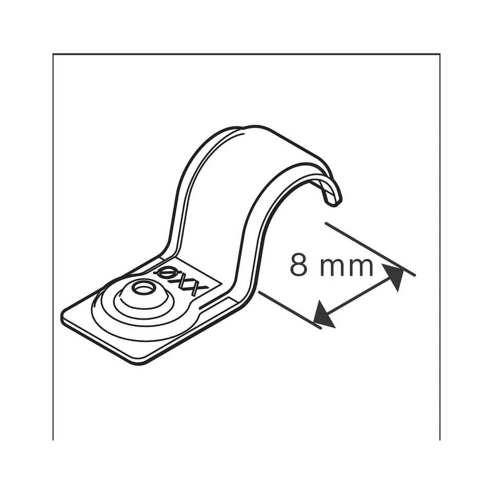 Abraçadeira de cabo único PRO EMS Metal 8 mm BOSCH  1