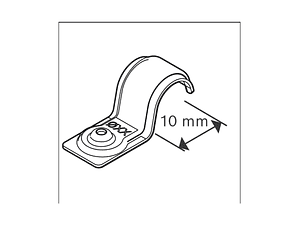 Abraçadeira de cabo único PRO EMS Metal 10 mm BOSCH  