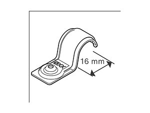 Abraçadeira de cabo único PRO EMS Metal 16 mm BOSCH  