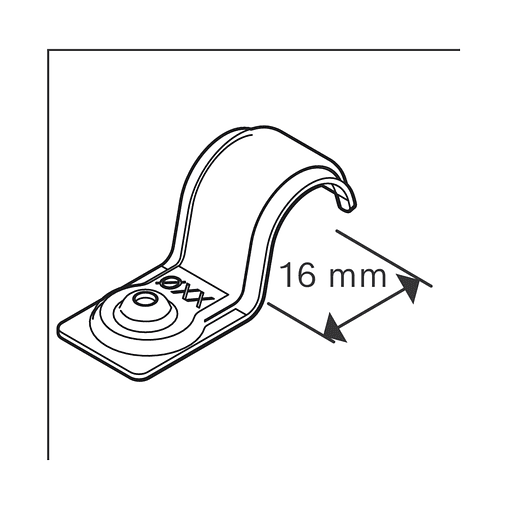 Abraçadeira de cabo único PRO EMS Metal 16 mm BOSCH   2