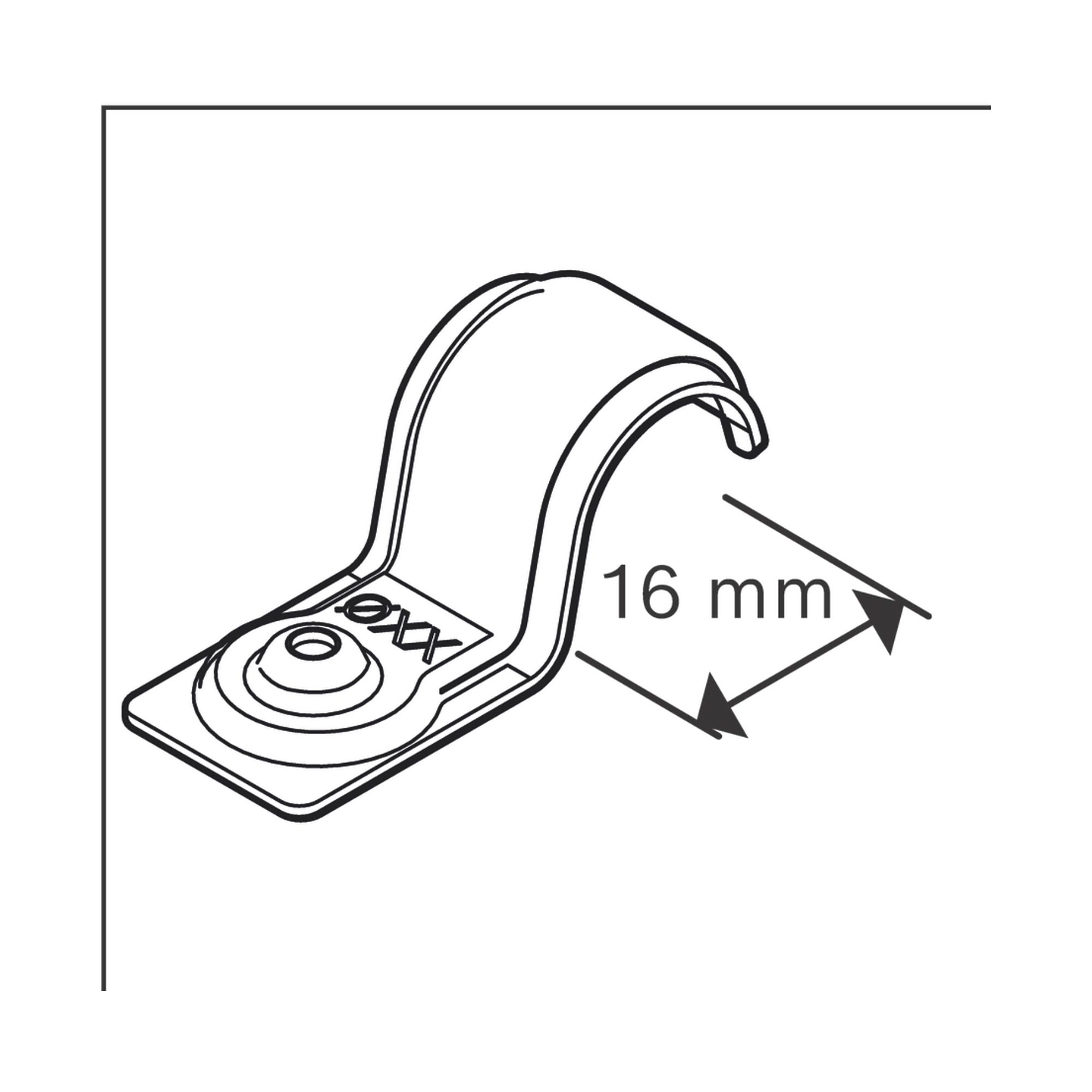 Abraçadeira de cabo único PRO EMS Metal 16 mm BOSCH   2