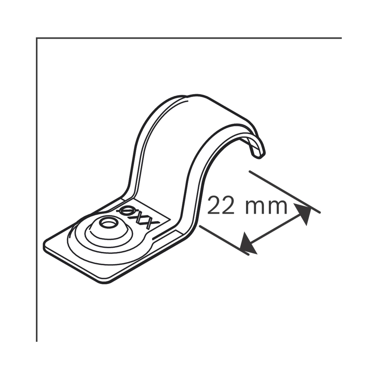 Abraçadeira de cabo único PRO EMS Metal 22 mm BOSCH  2