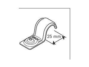 Abraçadeira de cabo único PRO EMS Metal 25 mm BOSCH