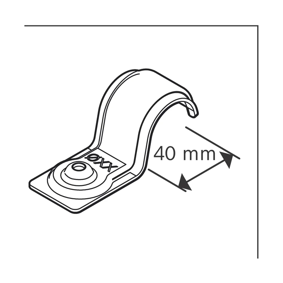 Abraçadeira de cabo único PRO EMS Metal 40 mm BOSCH 7