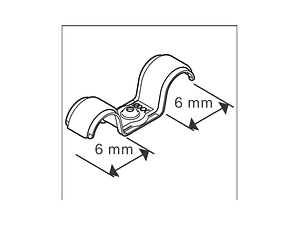 Abraçadeira de cabo duplo PRO EMD Metal BOSCH 