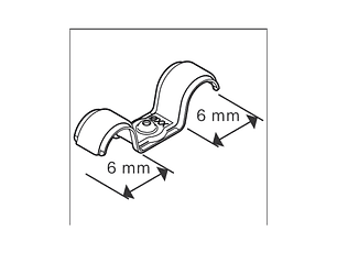 Abraçadeira de cabo duplo PRO EMD Metal BOSCH 