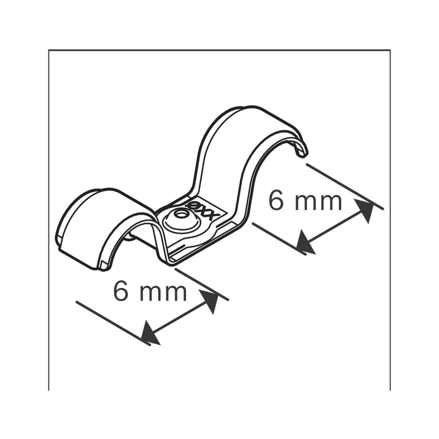 Abraçadeira de cabo duplo PRO EMD Metal BOSCH  2