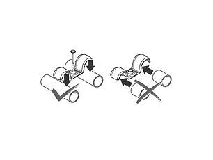 Abraçadeira de cabo duplo PRO EMD Metal 8 MM BOSCH  