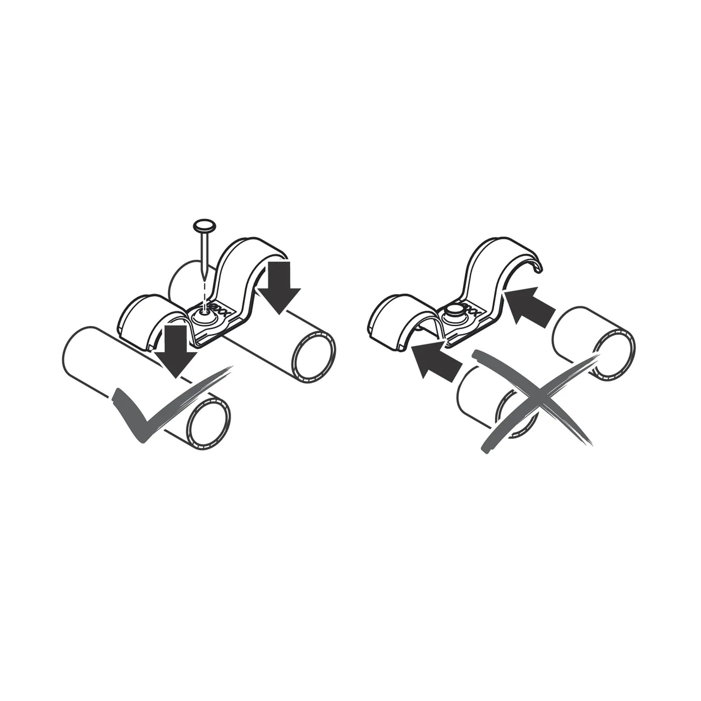 Abraçadeira de cabo duplo PRO EMD Metal 8 MM BOSCH   1