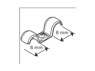Abraçadeira de cabo duplo PRO EMD Metal 8 MM BOSCH  