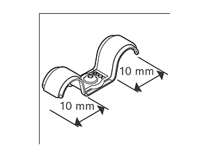 Abraçadeira de cabo duplo PRO EMD Metal 10 MM BOSCH