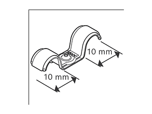 Abraçadeira de cabo duplo PRO EMD Metal 10 MM BOSCH