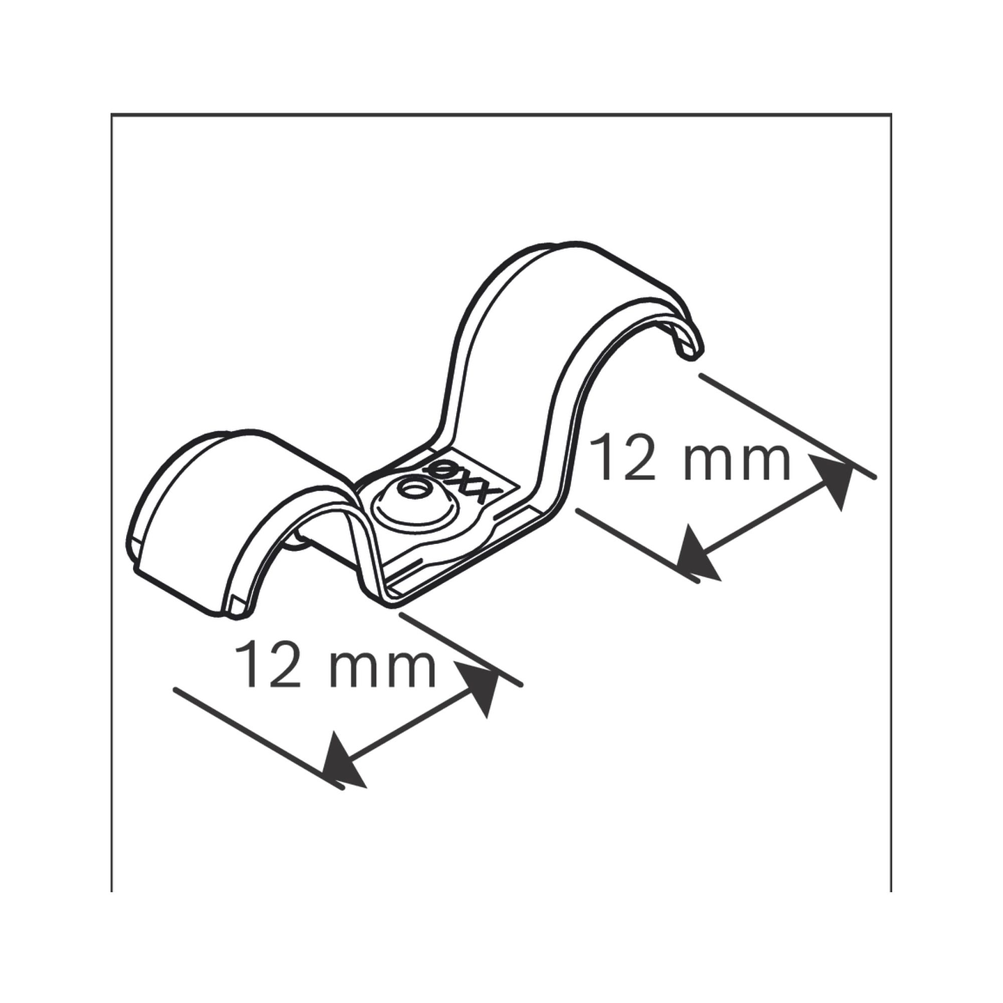 Abraçadeira de cabo duplo PRO EMD Metal 12 MM BOSCH  1