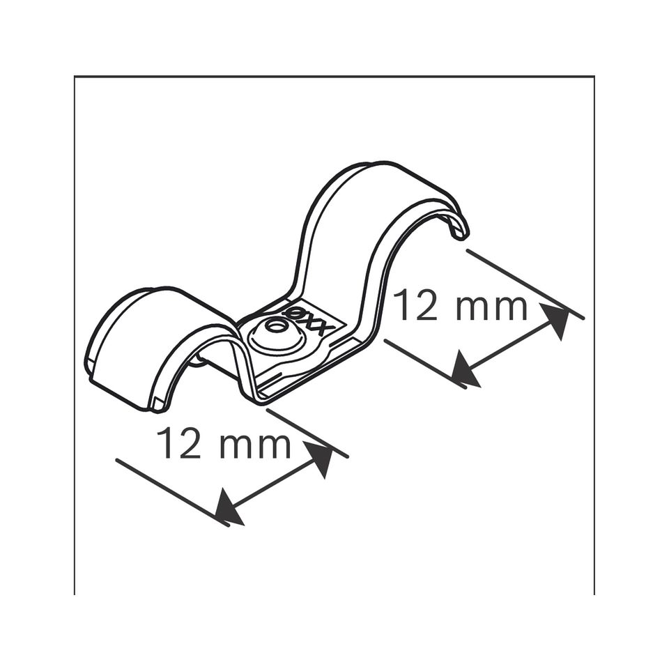 Abraçadeira de cabo duplo PRO EMD Metal 12 MM BOSCH  1