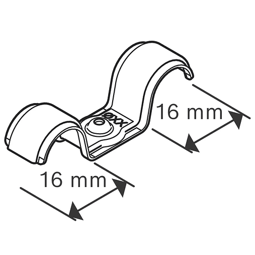 Abraçadeira de cabo duplo PRO EMD Metal 16 MM BOSCH   2