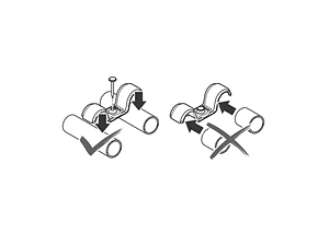 Abraçadeira de cabo duplo PRO EMD Metal 22 MM BOSCH 