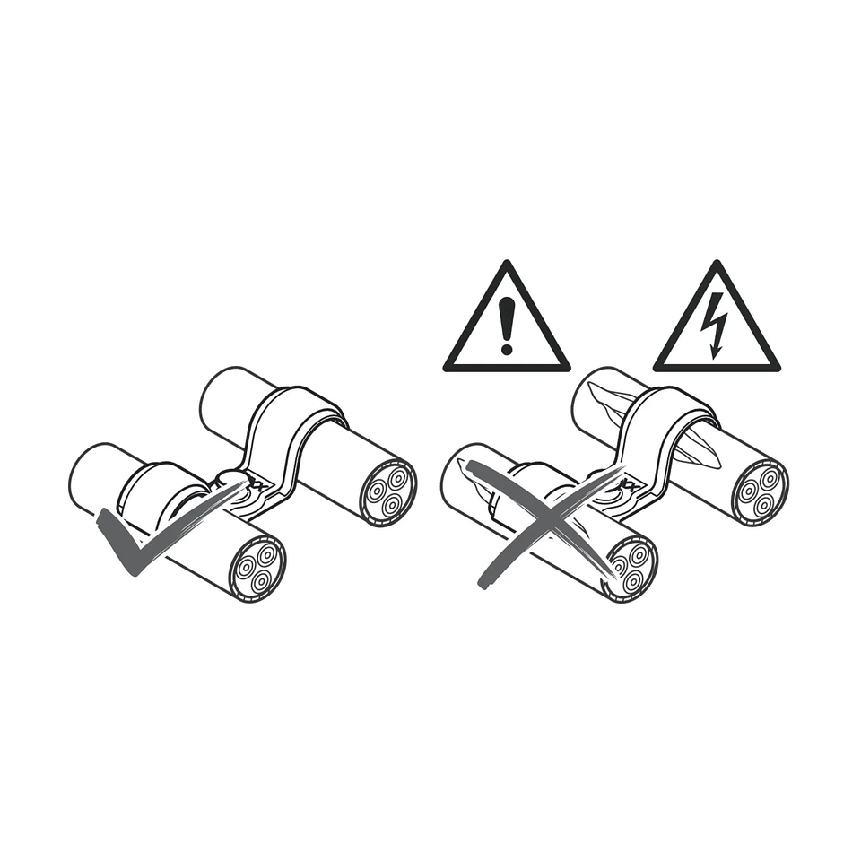 Abraçadeira de cabo duplo PRO EMD Metal 22 MM BOSCH  7