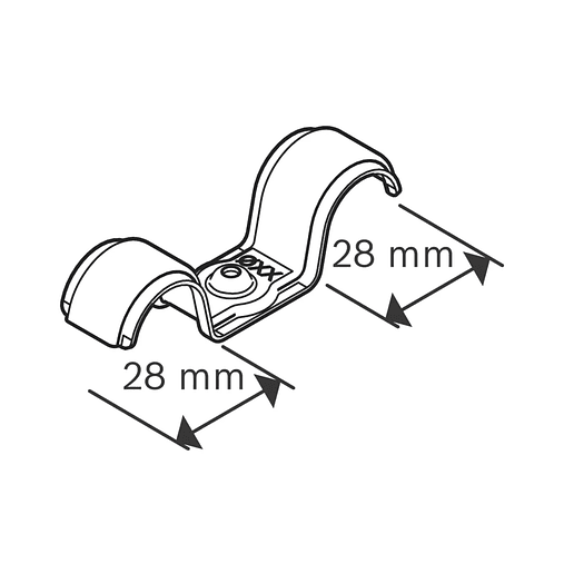 Abraçadeira de cabo duplo PRO EMD Metal 28 MM BOSCH 1