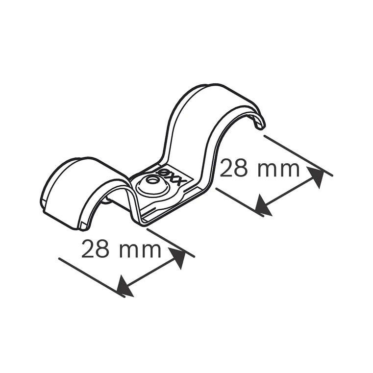 Abraçadeira de cabo duplo PRO EMD Metal 28 MM BOSCH 1