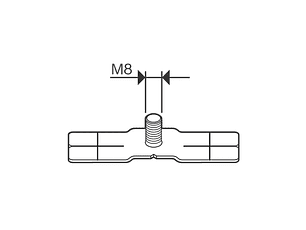 Suporte PRO FME-M8 Metal com rosca externa M8 BOSCH 