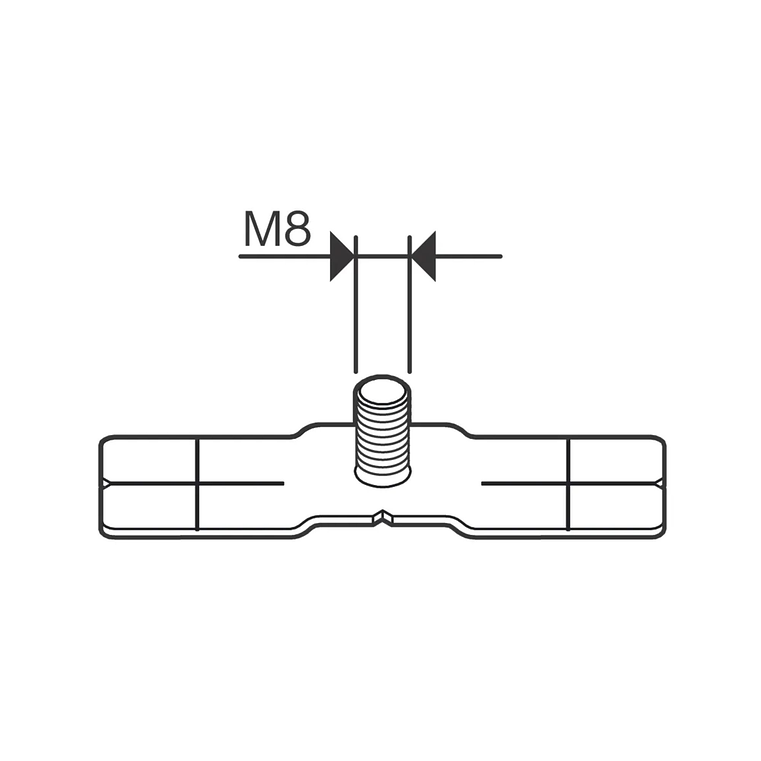 Suporte PRO FME-M8 Metal com rosca externa M8 BOSCH  1