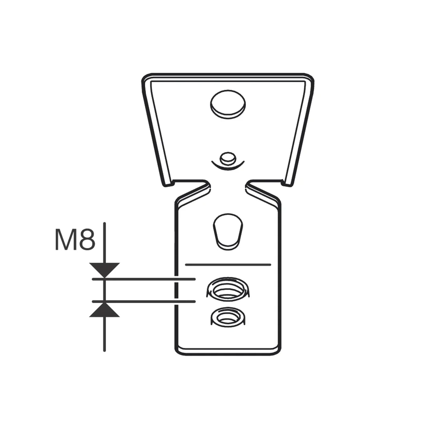 Suporte PRO FMI-M6/M8 Metal BOSCH 2