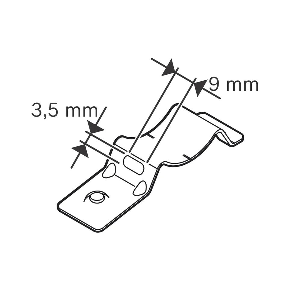 Suporte para abraçadeira de cabo PRO EMT-B Metal BOSCH  6
