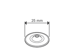 Anilha PRO FMW-25 Universal Metal BOSCH 