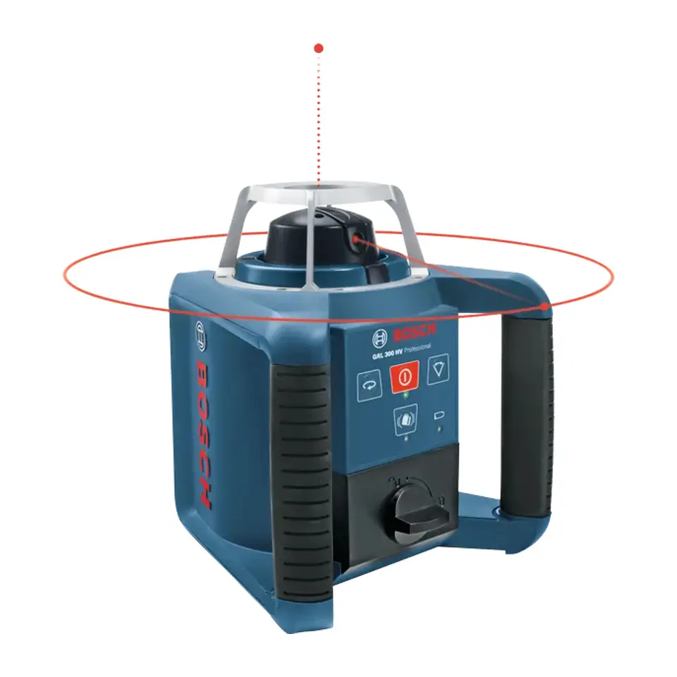 Laser de rotação PRO GRL 300 HV + Mala L-BOXX 238 + 2 pilhas de 1,2 HR20 + 1 pilha de 9V BOSCH 2