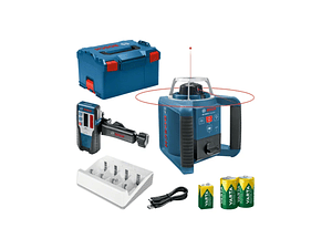 Laser de rotação PRO GRL 300 HV + Mala L-BOXX 238 + 2 pilhas de 1,2 HR20 + 1 pilha de 9V BOSCH