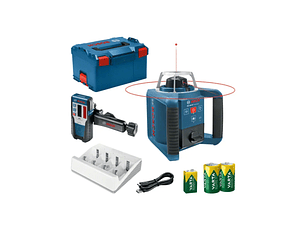 Laser de rotação PRO GRL 300 HV + Mala L-BOXX 238 + 2 pilhas de 1,2 HR20 + 1 pilha de 9V BOSCH