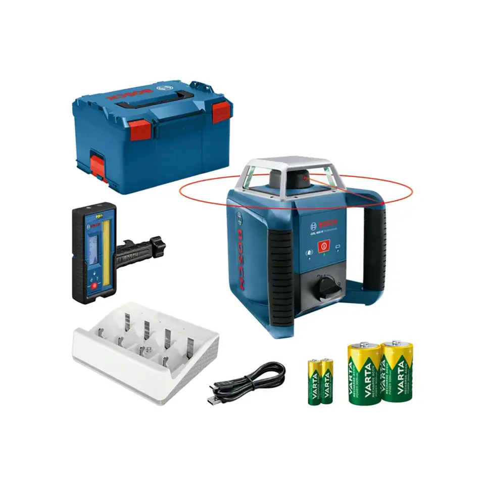 Laser de rotação PRO GRL 400 H + LR 45 em L-BOXX BOSCH  1