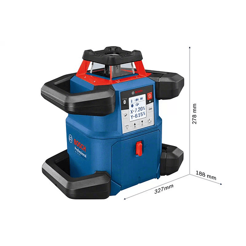 Nivel Laser rotativo GRL 600 CHV + Mala L-BOXX 374 + 4 pilhas de 1,5 V LR20 + 2 pilhas de 1,5 V LR6 BOSCH  4