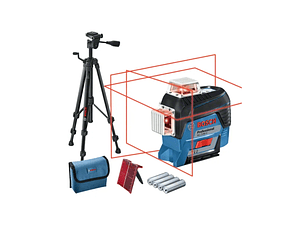 Nível laser de linhas PRO GLL 3-80 C + Tripé para construção civil BOSCH 