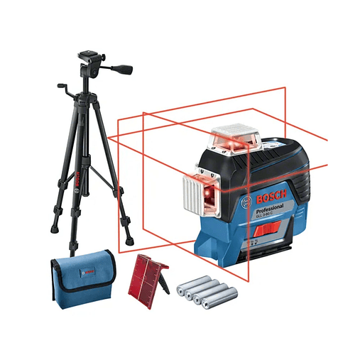 Nível laser de linhas PRO GLL 3-80 C + Tripé para construção civil BOSCH  1