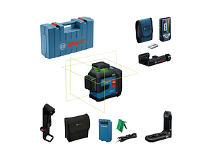 Nivel laser 3 Linhas Verdes GLL 80-33 G + Mala de Transporte + 2 pilhas de 1,5 V LR6 (AA) BOSCH