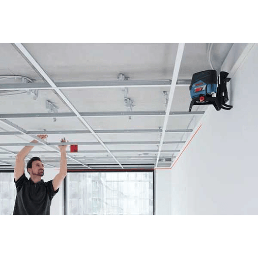 Nivel Laser combinado Linhas vermelhas GCL 2-50 C + Mala L-BOXX 136 + Clipe para teto BOSCH 3