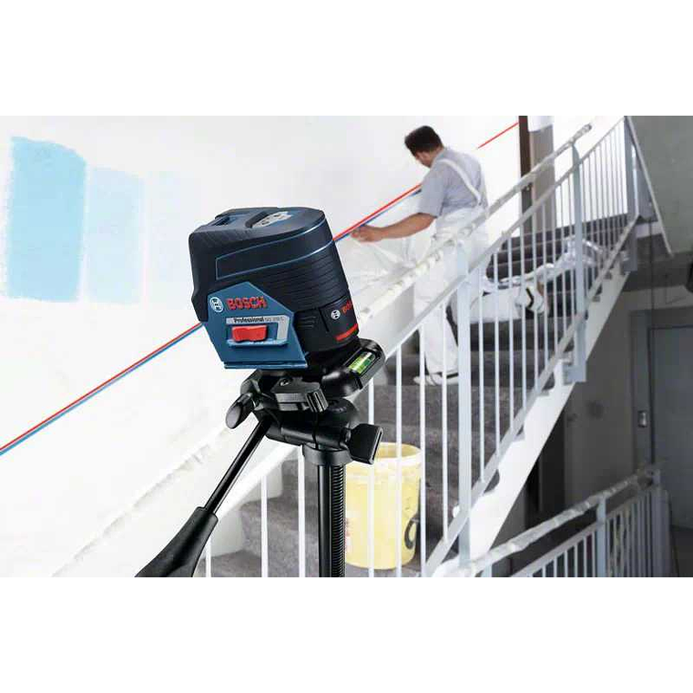 Nivel Laser combinado Linhas vermelhas GCL 2-50 C + Mala L-BOXX 136 + Clipe para teto BOSCH 4
