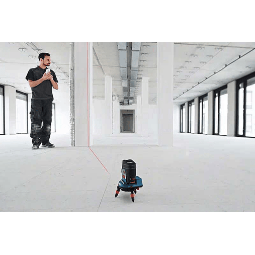 Nivel Laser combinado Linhas vermelhas GCL 2-50 C + Mala L-BOXX 136 + Clipe para teto BOSCH 5