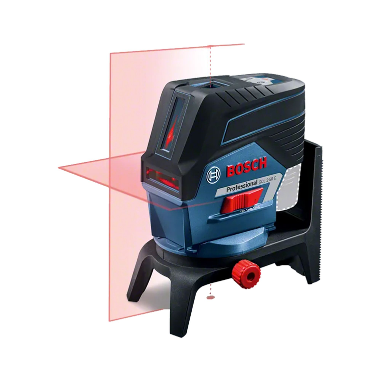 Nivel Laser combinado Linhas vermelhas GCL 2-50 C + Mala L-BOXX 136 + Clipe para teto BOSCH 2