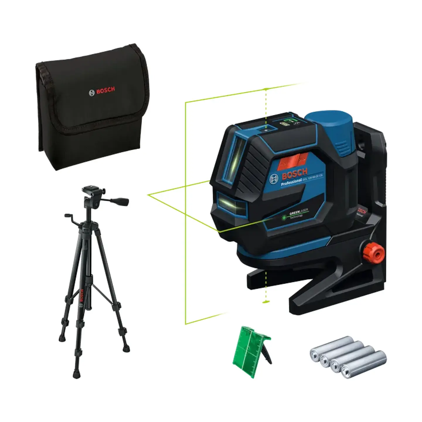 Laser combinado sem fio PRO GCL 12V-50-22 CG + Tripé de construção civil BOSCH  1