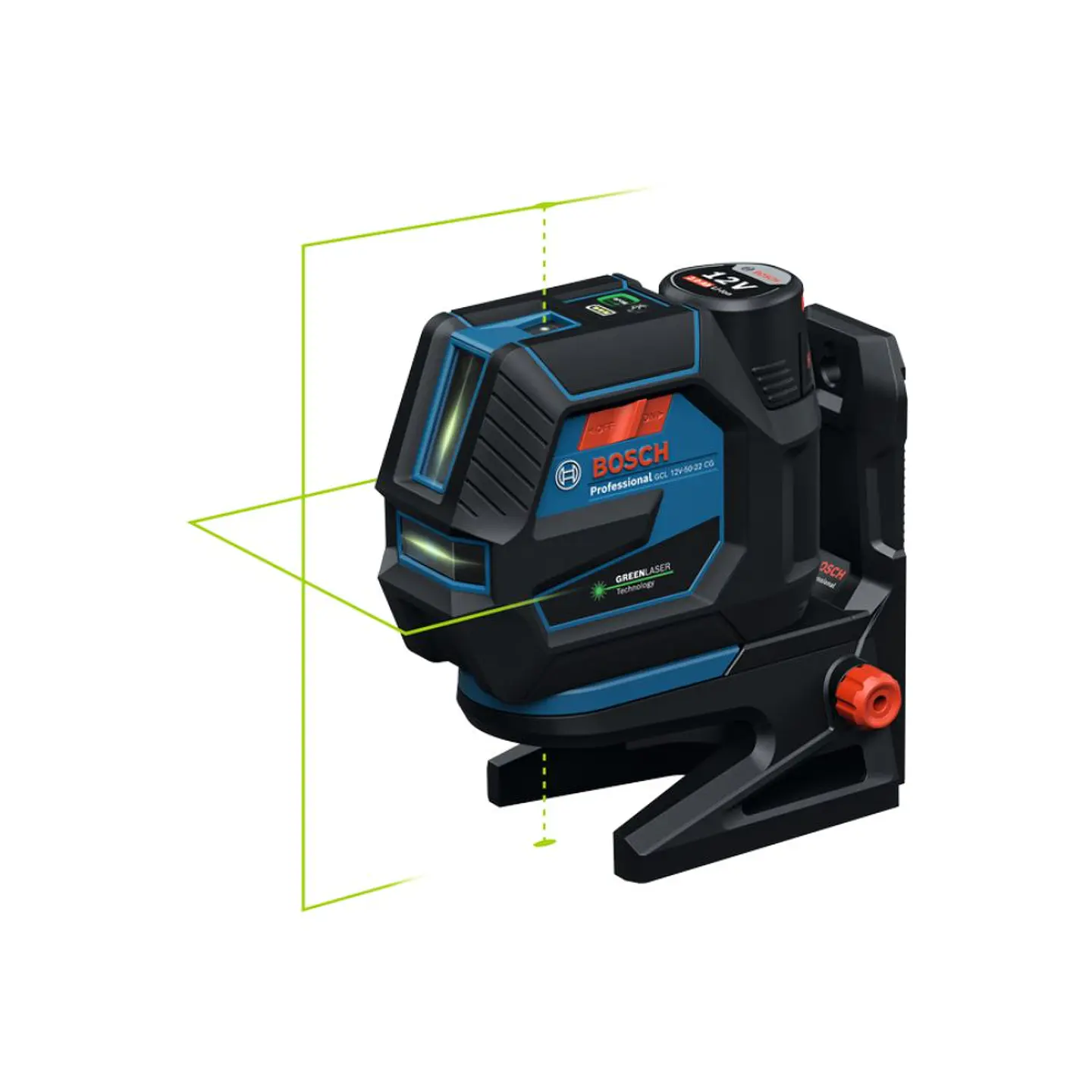Laser combinado sem fio PRO GCL 12V-50-22 CG + Mala L-BOXX 136 + 1 bateria GBA 12V 2.0Ah BOSCH   2
