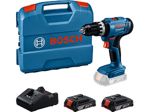 Aparafusadora/Berbequim sem fio GSB 18V-25 + 2 Baterias 18V 2.0Ah + Mala L-Case BOSCH