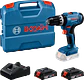 Aparafusadora/Berbequim sem fio GSB 18V-25 + 2 Baterias 18V 2.0Ah + Mala L-Case BOSCH - Miniatura 1